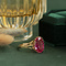 vintage Gouden vintage ring met robijn 18 krt
