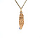 vintage Golden vintage Arabic shoe pendant with spinel 14 kt
