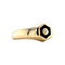 vintage Gold vintage ring with enamel and diamond 14 kt