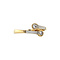 vintage Bicolour gouden vintage ring met diamant 14 krt