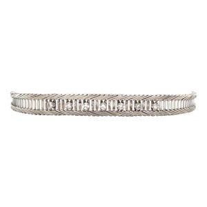 White gold bracelet with diamond 14 kt