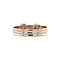 vintage Tricolour gold vintage ring with diamond 14 kt