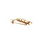 vintage Gouden vintage broche met parel 14 krt