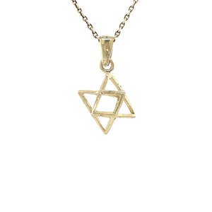 Golden Merkaba pendant 14 carat
