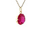 vintage Gold vintage pendant with ruby 14 kt