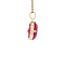 vintage Gold vintage pendant with ruby 14 kt