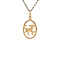 vintage Gouden vintage hond hanger 18 krt