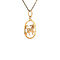 vintage Gouden vintage hond hanger 18 krt