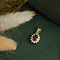 vintage Gouden vintage entourage hanger met saffier en zirkonia 14 krt