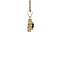 vintage Gouden vintage entourage hanger met saffier en zirkonia 14 krt