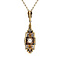 vintage Bicolour gold pendant with diamond 14 kt