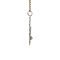 vintage Witgouden vintage hanger met saffier en diamant 14 krt