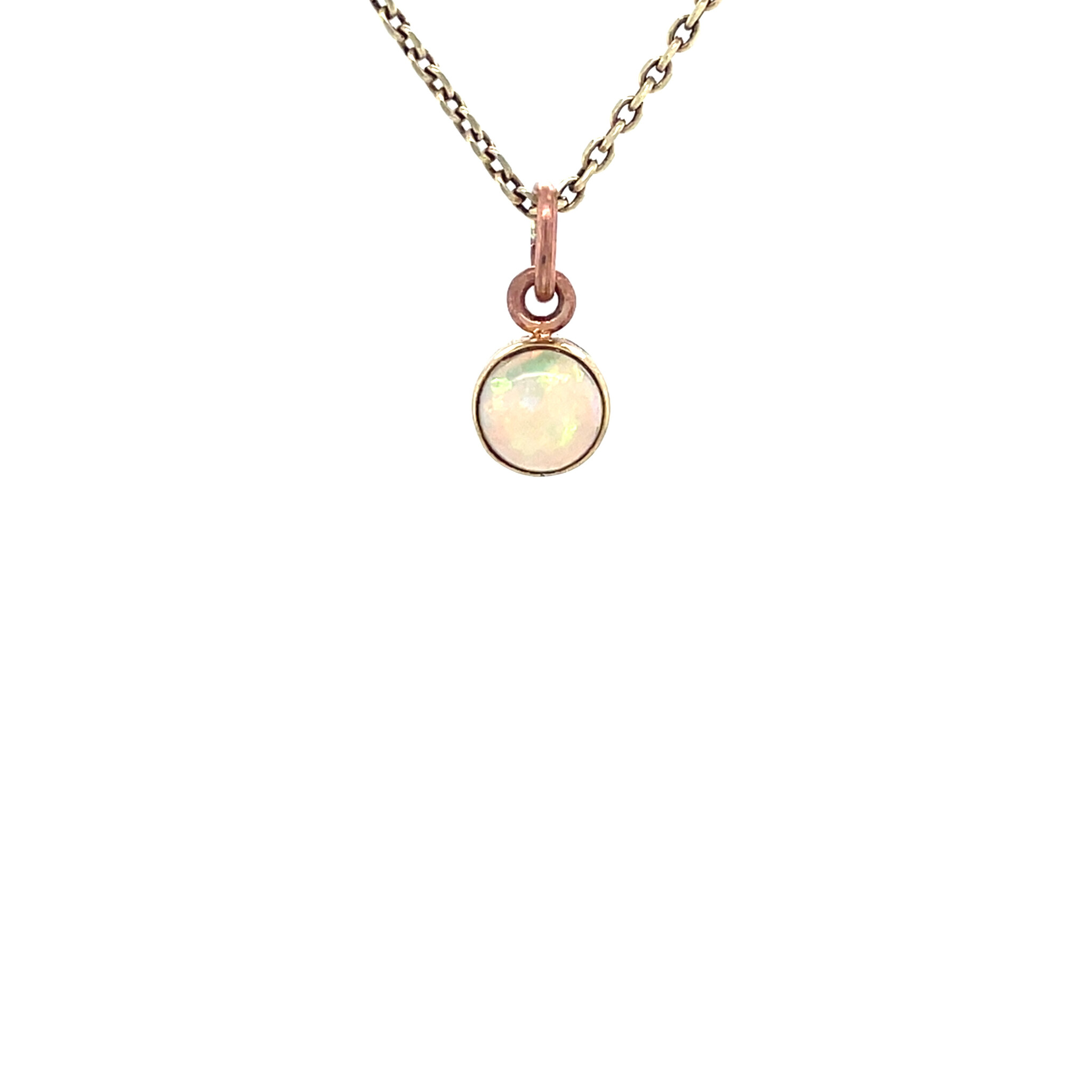 Rose gold vintage pendant with opal 14 carat Vintage Jewellery