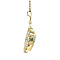 vintage Gouden vintage hanger met spinel 14 krt