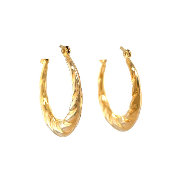 vintage Vintage fantasie oorringen 8 krt