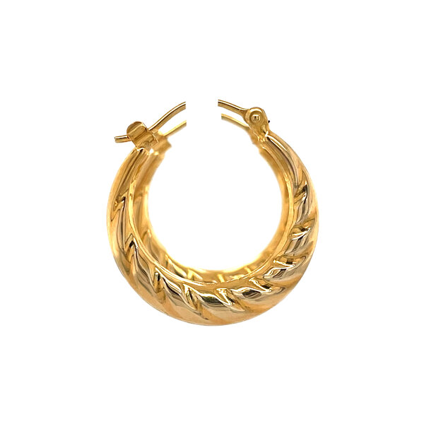 vintage Vintage fantasie oorringen 8 krt