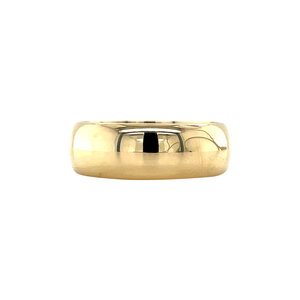 Gouden gladde ring 14 krt