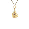 vintage Gouden vintage Boeddha hanger 14 krt