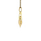 vintage Gouden vintage schaats hanger 14 krt