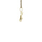 vintage Gouden vintage stier hanger 14 krt