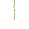 vintage Gouden vintage klok hanger 14 krt