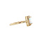 vintage Gouden vintage entourage ring met opaal en zirkonia 14 krt