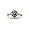 vintage Platinum vintage entourage ring with sapphire and diamond 900