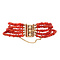 vintage Vintage bloedkoraal armband met siersluiting 14 krt