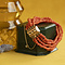 vintage Vintage bloedkoraal armband met siersluiting 14 krt