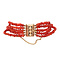 vintage Vintage bloedkoraal armband met siersluiting 14 krt