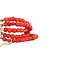 vintage Vintage bloedkoraal armband met siersluiting 14 krt