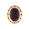 vintage Gouden vintage ring met granaat 14 krt