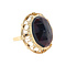 vintage Gouden vintage ring met granaat 14 krt