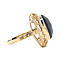 vintage Gouden vintage ring met granaat 14 krt