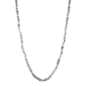 Labradorite necklace with gold clasp 14 kt