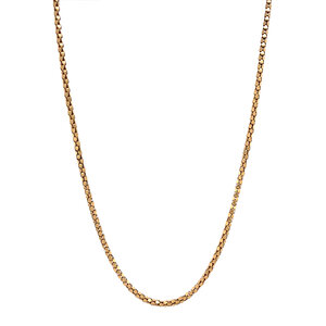 Golden popcorn necklace 18 kt
