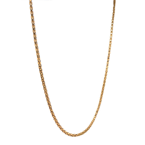 vintage Golden vintage popcorn necklace 18 kt