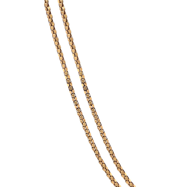 vintage Gouden vintage popcorn collier 18 krt