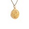 vintage Gouden vintage kreeft hanger 14 krt