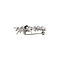 vintage White gold vintage brooch with pearl, sapphire and diamond 14 kt