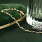 vintage Gouden vintage armband met saffier 18 krt