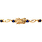 vintage Gouden vintage armband met saffier 18 krt