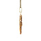 vintage Gouden vintage hanger met kleursteen 14 krt