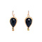 vintage Gold vintage earrings with garnet 14 kt
