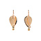 vintage Gold vintage earrings with garnet 14 kt