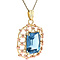 vintage Gold vintage pendant with spinel 14 kt