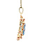 vintage Gouden vintage hanger met spinel 14 krt