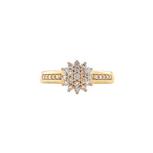 Gouden ring met diamant 18 krt