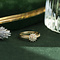 vintage Gouden vintage entourage ring met diamant 18 krt