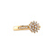 vintage Gouden vintage entourage ring met diamant 18 krt